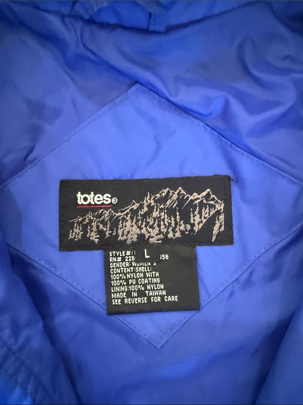 totes Blue Hooded Women's Raincoat - Picture 2 of 4